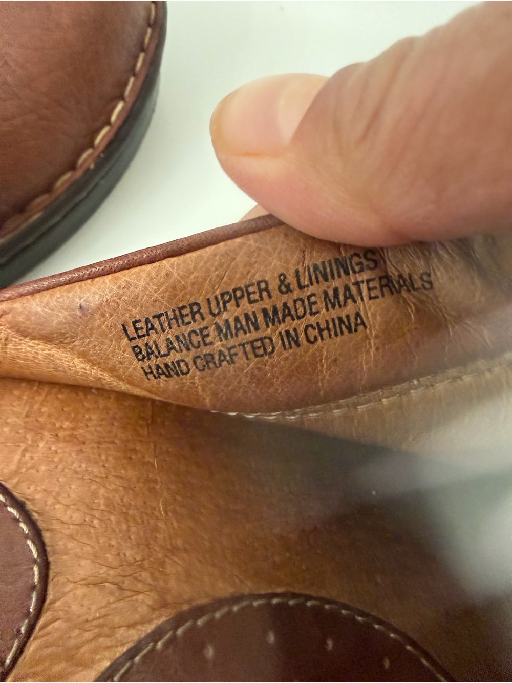 Born Brown Leather Slip-On Clog Size 9 - Picture 12 of 14